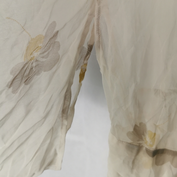 NOA NOA Chiffon Blouse Sheer Wrap Kimono Sleeves Open Underarm Size S 8 10 - Picture 4 of 7